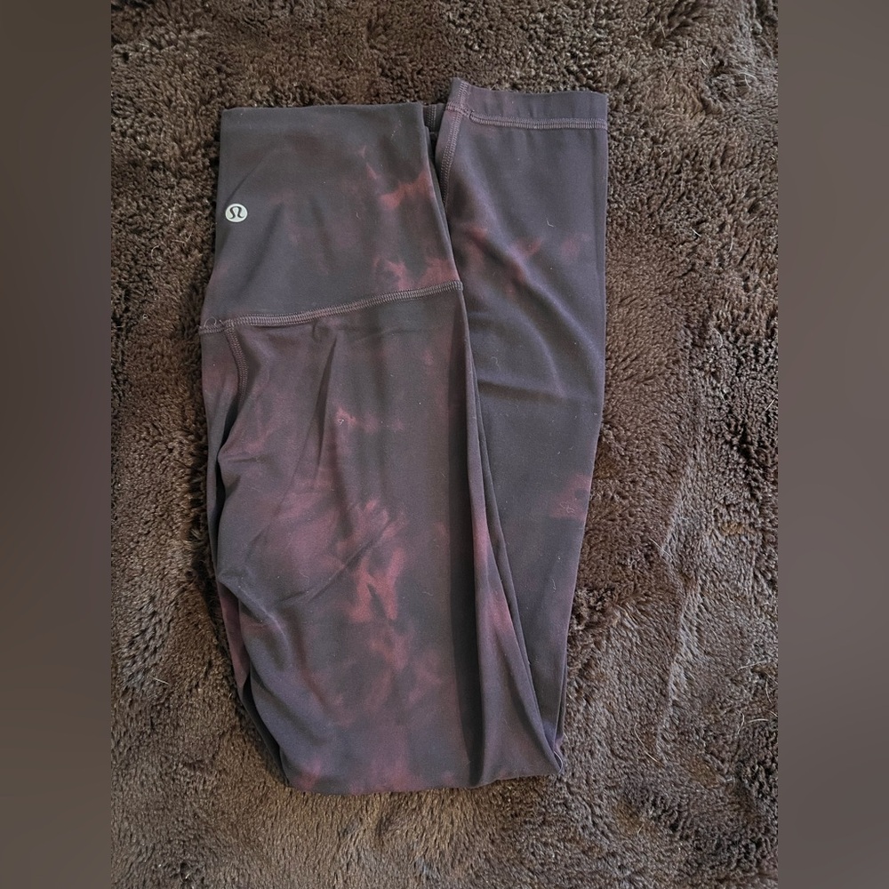 Lululemon Purple and Black Align Leggings